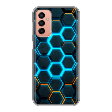 Силиконовый чехол на Samsung Galaxy M23 5G с принтом Неоновые соты Силиконовый чехол на Samsung Galaxy M23 5G с принтом Неоновые соты