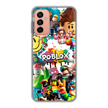 Силиконовый чехол на Samsung Galaxy M23 5G с принтом Roblox Роблокс