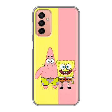 Силиконовый чехол на Samsung Galaxy M23 5G с принтом Спанч боб Спанчбоб Силиконовый чехол на Samsung Galaxy M23 5G с принтом Спанч боб Спанчбоб