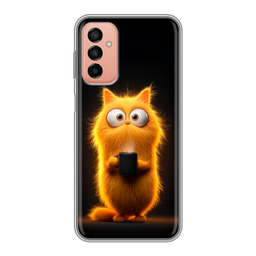 Силиконовый чехол на Samsung Galaxy M23 5G с принтом Смешной кот Силиконовый чехол на Samsung Galaxy M23 5G с принтом Смешной кот
