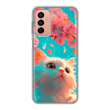 Силиконовый чехол на Samsung Galaxy M23 5G с принтом Красивый кот Силиконовый чехол на Samsung Galaxy M23 5G с принтом Красивый кот
