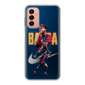 Силиконовый чехол на Samsung Galaxy M23 5G с принтом Барселона Barca Yamal Силиконовый чехол на Samsung Galaxy M23 5G с принтом Барселона Barca Yamal