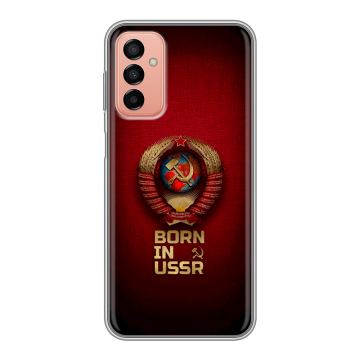 Силиконовый чехол на Samsung Galaxy M23 5G с принтом Флаг Герб СССР Силиконовый чехол на Samsung Galaxy M23 5G с принтом Флаг Герб СССР