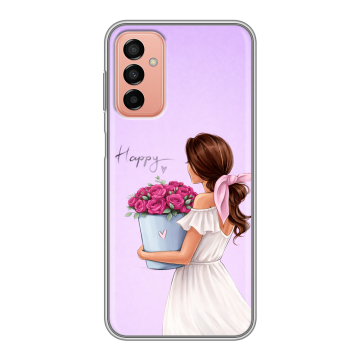 Силиконовый чехол на Samsung Galaxy M23 5G с принтом женский Силиконовый чехол на Samsung Galaxy M23 5G с принтом женский