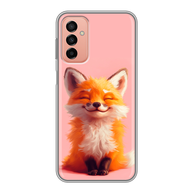 Силиконовый чехол на Samsung Galaxy M23 5G с принтом милая лиса Силиконовый чехол на Samsung Galaxy M23 5G с принтом милая лиса