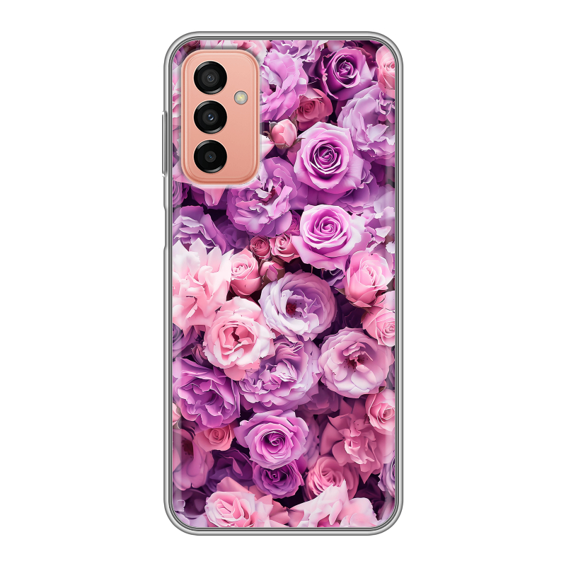 Силиконовый чехол на Samsung Galaxy M23 5G с принтом лавандовые розы Силиконовый чехол на Samsung Galaxy M23 5G с принтом лавандовые розы