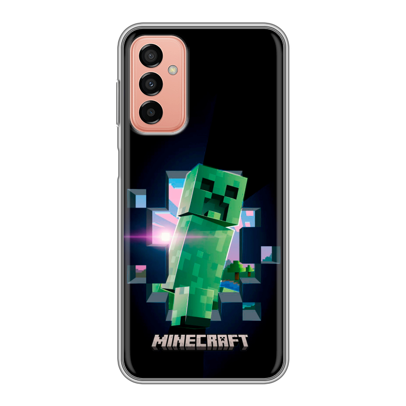 Силиконовый чехол на Samsung Galaxy M23 5G с принтом Майнкрафт Minecraft Силиконовый чехол на Samsung Galaxy M23 5G с принтом Майнкрафт Minecraft