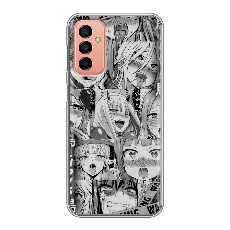 Силиконовый противоударный чехол на Samsung Galaxy M23 5G с принтом Ahegao Ахегао Аниме Силиконовый противоударный чехол на Samsung Galaxy M23 5G с принтом Ahegao Ахегао Аниме