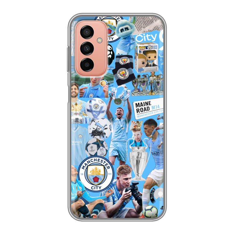 Силиконовый чехол на Samsung Galaxy M23 5G с принтом Man City Манчестер Сити Силиконовый чехол на Samsung Galaxy M23 5G с принтом Man City Манчестер Сити
