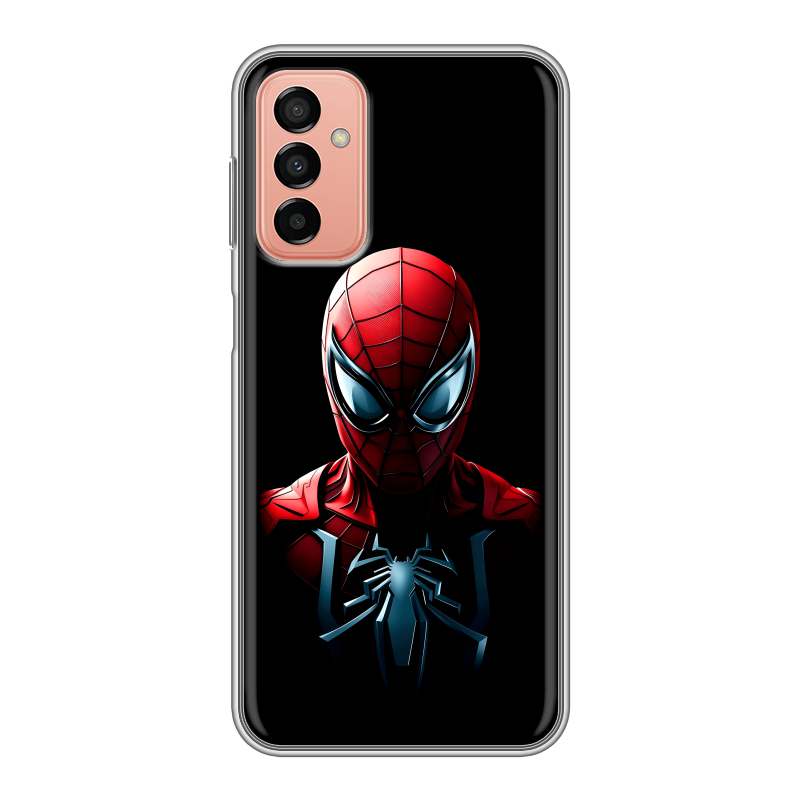Силиконовый противоударный чехол на Samsung Galaxy M23 5G с принтом Spiderman Человек паук Силиконовый противоударный чехол на Samsung Galaxy M23 5G с принтом Spiderman Человек паук
