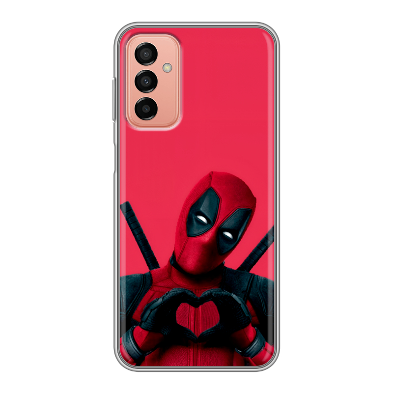 Силиконовый противоударный чехол на Samsung Galaxy M23 5G с принтом Дедпул Deadpool Силиконовый противоударный чехол на Samsung Galaxy M23 5G с принтом Дедпул Deadpool