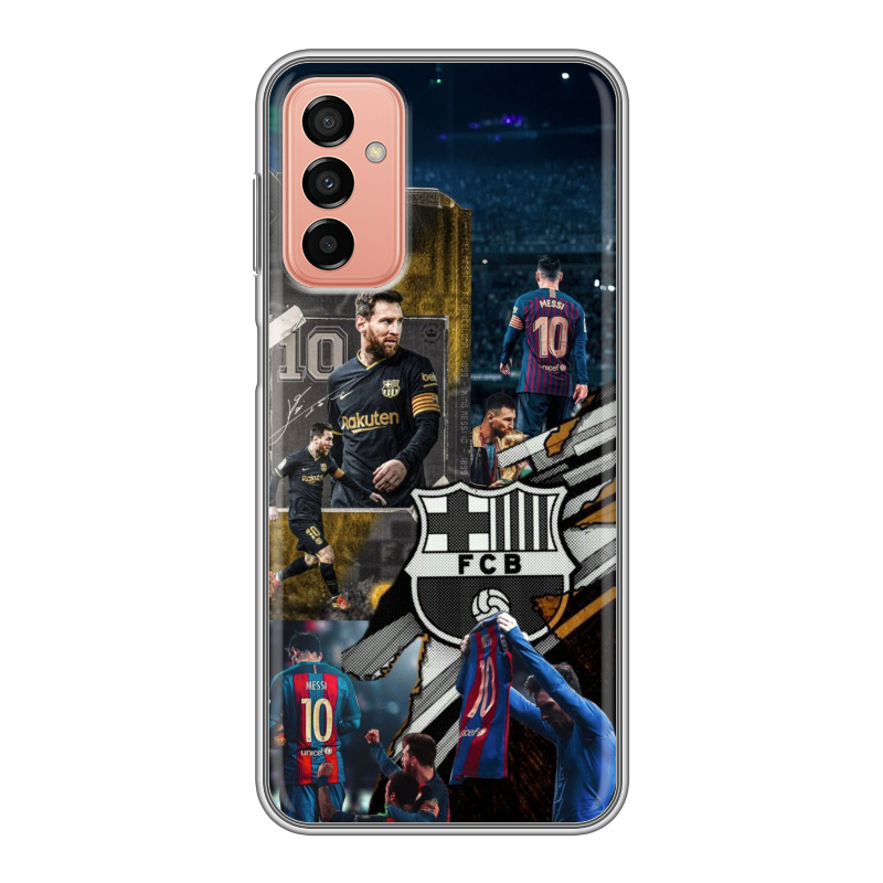 Силиконовый чехол на Samsung Galaxy M23 5G с принтом Messi Barcelona Силиконовый чехол на Samsung Galaxy M23 5G с принтом Messi Barcelona