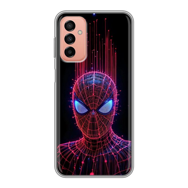 Силиконовый противоударный чехол на Samsung Galaxy M23 5G с принтом Spiderman Человек паук Силиконовый противоударный чехол на Samsung Galaxy M23 5G с принтом Spiderman Человек паук