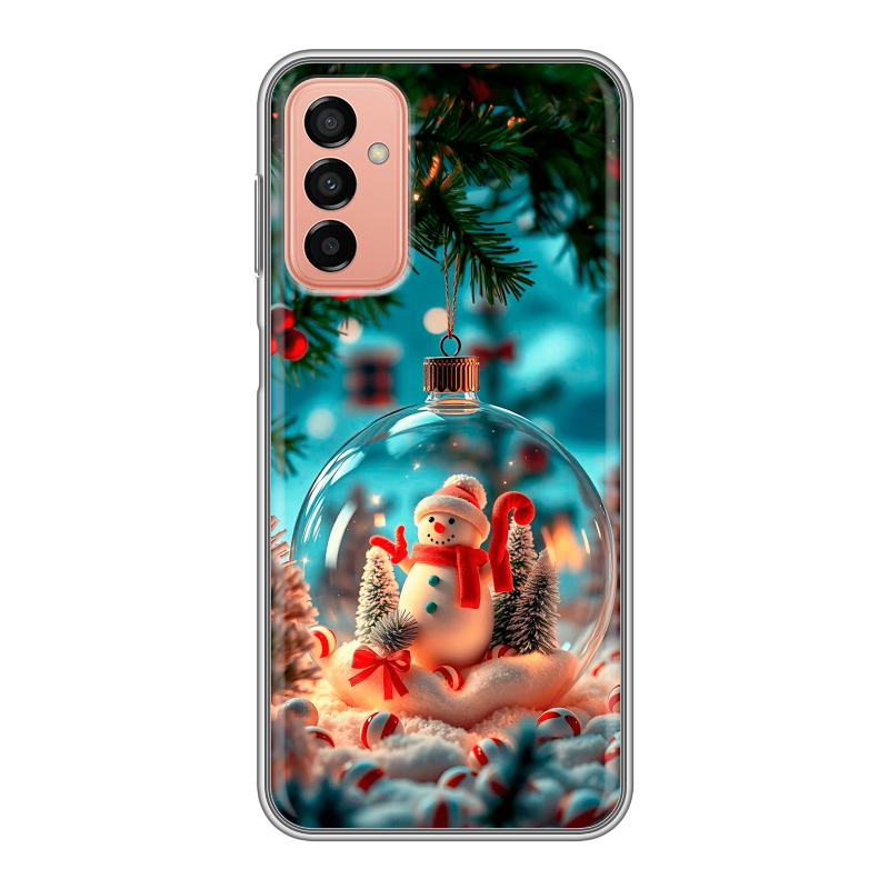 Силиконовый противоударный чехол на Samsung Galaxy M23 5G с принтом Новый год Силиконовый противоударный чехол на Samsung Galaxy M23 5G с принтом Новый год