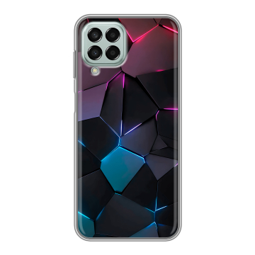 Силиконовый чехол на Samsung Galaxy M33 5G с принтом Геометрия неона