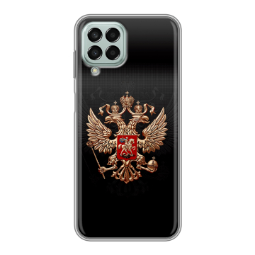 Силиконовый чехол на Samsung Galaxy M33 5G с принтом Герб России