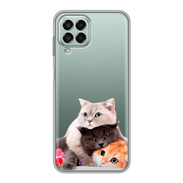 Силиконовый чехол на Samsung Galaxy M33 5G с принтом Кошки