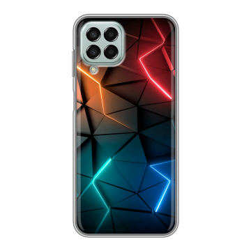 Силиконовый чехол на Samsung Galaxy M33 5G с принтом Абстракция неон