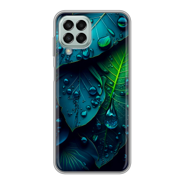 Силиконовый чехол на Samsung Galaxy M33 5G с принтом Листья