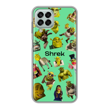 Силиконовый чехол на Samsung Galaxy M33 5G с принтом Шрек Shrek Силиконовый чехол на Samsung Galaxy M33 5G с принтом Шрек Shrek