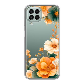 Силиконовый чехол на Samsung Galaxy M33 5G с принтом Цветы принт Силиконовый чехол на Samsung Galaxy M33 5G с принтом Цветы принт