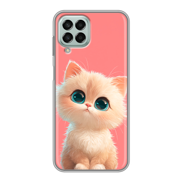 Силиконовый чехол на Samsung Galaxy M33 5G с принтом Розовый котенок Силиконовый чехол на Samsung Galaxy M33 5G с принтом Розовый котенок