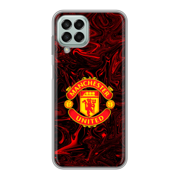 Силиконовый чехол на Samsung Galaxy M33 5G с принтом Manchester United Силиконовый чехол на Samsung Galaxy M33 5G с принтом Manchester United