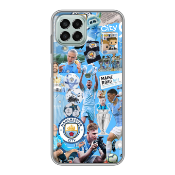 Силиконовый чехол на Samsung Galaxy M33 5G с принтом Man City Манчестер Сити Силиконовый чехол на Samsung Galaxy M33 5G с принтом Man City Манчестер Сити