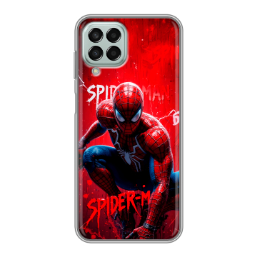 Силиконовый чехол на Samsung Galaxy M33 5G с принтом Spiderman Человек паук Силиконовый чехол на Samsung Galaxy M33 5G с принтом Spiderman Человек паук