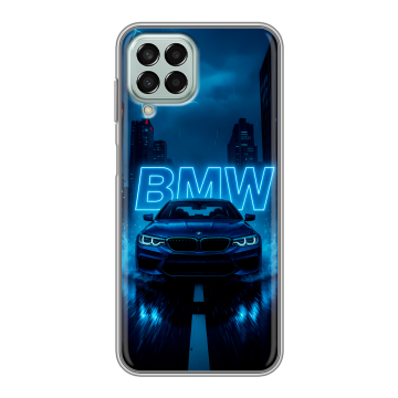 Силиконовый чехол на Samsung Galaxy M33 5G с принтом BMW БМВ