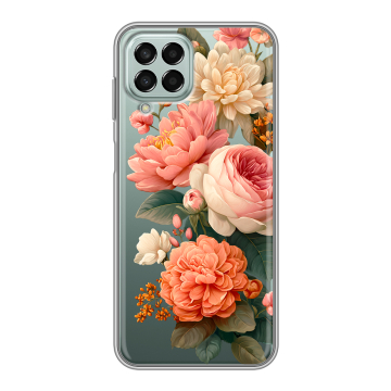 Силиконовый чехол на Samsung Galaxy M33 5G с принтом цветы Силиконовый чехол на Samsung Galaxy M33 5G с принтом цветы