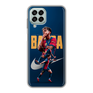 Силиконовый чехол на Samsung Galaxy M33 5G с принтом Барселона Barca Yamal 