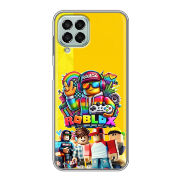 Силиконовый чехол на Samsung Galaxy M33 5G с принтом Roblox Роблокс