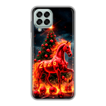 Силиконовый чехол на Samsung Galaxy M33 5G с принтом Новый год Силиконовый чехол на Samsung Galaxy M33 5G с принтом Новый год