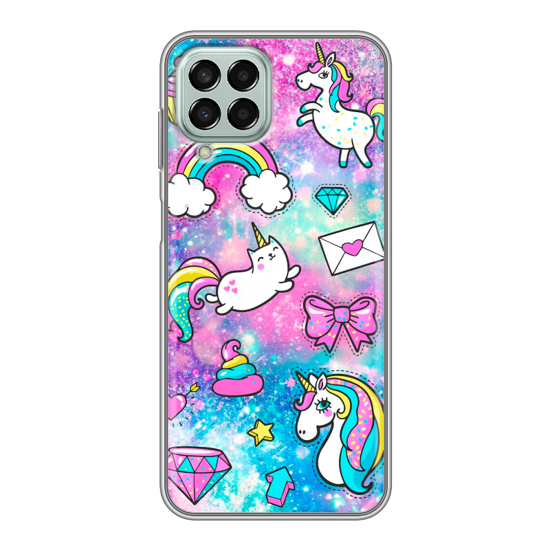 Силиконовый чехол на Samsung Galaxy M33 5G с принтом Единороги Силиконовый чехол на Samsung Galaxy M33 5G с принтом Единороги