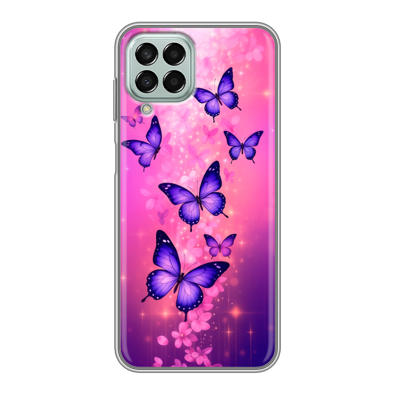 Силиконовый чехол на Samsung Galaxy M33 5G с принтом Бабочки Силиконовый чехол на Samsung Galaxy M33 5G с принтом Бабочки