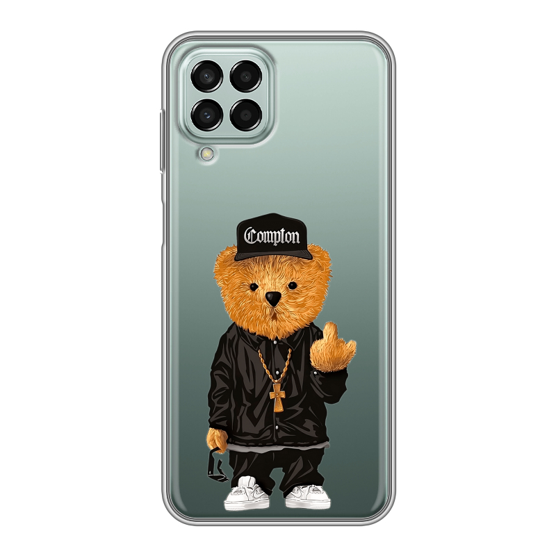Силиконовый чехол на Samsung Galaxy M33 5G с принтом Плюшевый медведь Силиконовый чехол на Samsung Galaxy M33 5G с принтом Плюшевый медведь