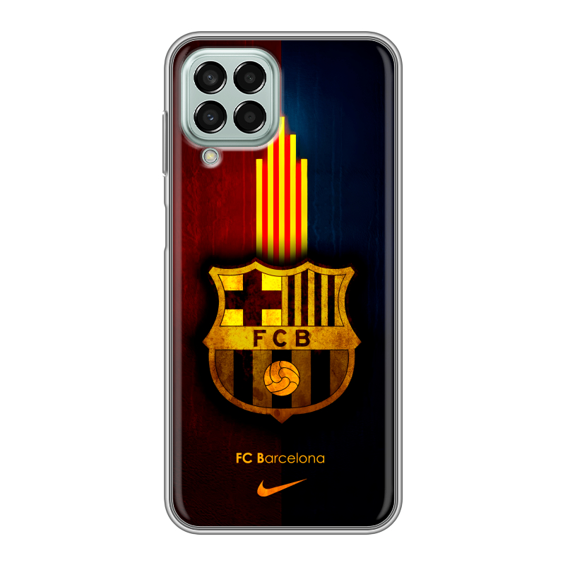 Силиконовый противоударный чехол на Samsung Galaxy M33 5G с принтом Барселона Barcelona Силиконовый противоударный чехол на Samsung Galaxy M33 5G с принтом Барселона Barcelona
