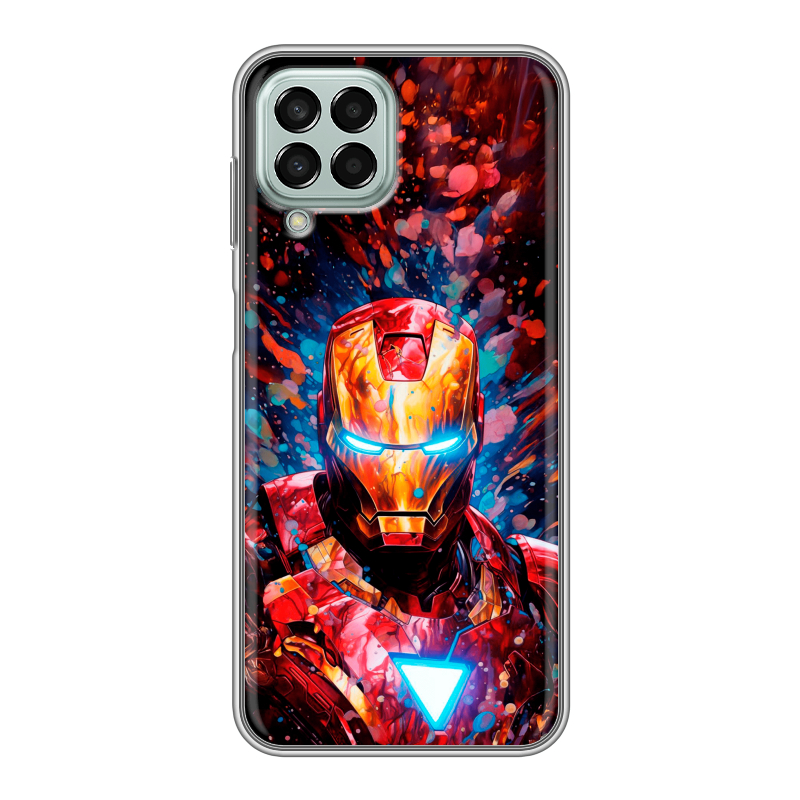 Силиконовый противоударный чехол на Samsung Galaxy M33 5G с принтом Железный человек Ironman Силиконовый противоударный чехол на Samsung Galaxy M33 5G с принтом Железный человек Ironman