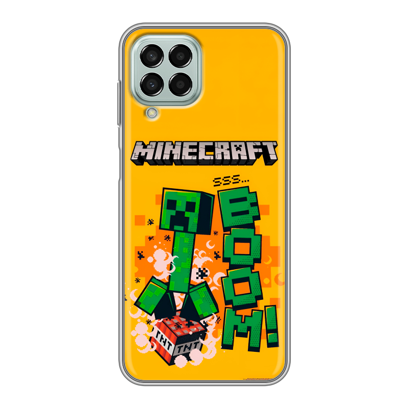 Силиконовый чехол на Samsung Galaxy M33 5G с принтом Майнкрафт Minecraft Силиконовый чехол на Samsung Galaxy M33 5G с принтом Майнкрафт Minecraft