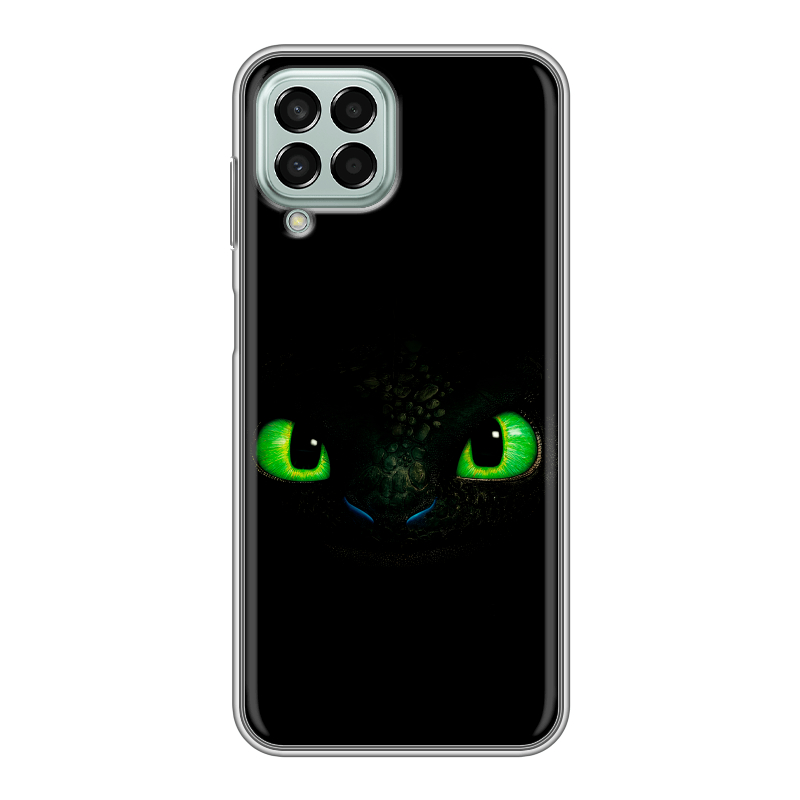 Силиконовый противоударный чехол на Samsung Galaxy M33 5G с принтом Как приручить дракона Силиконовый противоударный чехол на Samsung Galaxy M33 5G с принтом Как приручить дракона