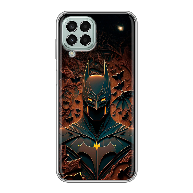 Силиконовый противоударный чехол на Samsung Galaxy M33 5G с принтом Batman Бэтмен Силиконовый противоударный чехол на Samsung Galaxy M33 5G с принтом Batman Бэтмен