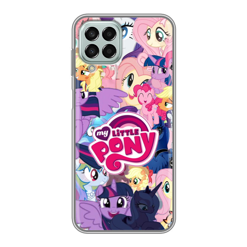 Силиконовый противоударный чехол на Samsung Galaxy M33 5G с принтом My little pony Дружба чудо Силиконовый противоударный чехол на Samsung Galaxy M33 5G с принтом My little pony Дружба чудо