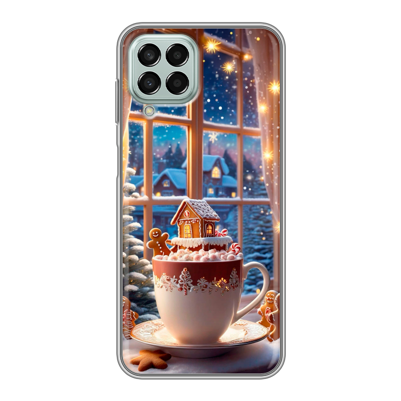Силиконовый чехол на Samsung Galaxy M33 5G с принтом Новый год Силиконовый чехол на Samsung Galaxy M33 5G с принтом Новый год