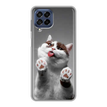 Силиконовый чехол на Samsung Galaxy M53 5G с принтом Коты Силиконовый чехол на Samsung Galaxy M53 5G с принтом Коты