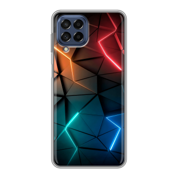 Силиконовый чехол на Samsung Galaxy M53 5G с принтом Абстракция неон Силиконовый чехол на Samsung Galaxy M53 5G с принтом Абстракция неон