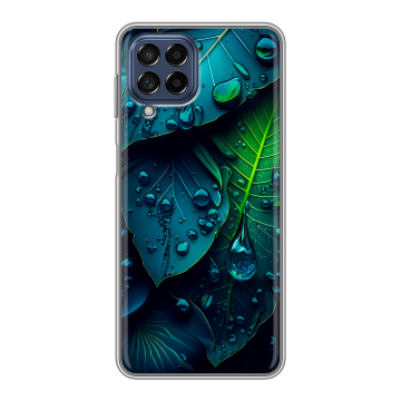 Силиконовый чехол на Samsung Galaxy M53 5G с принтом Листья Силиконовый чехол на Samsung Galaxy M53 5G с принтом Листья