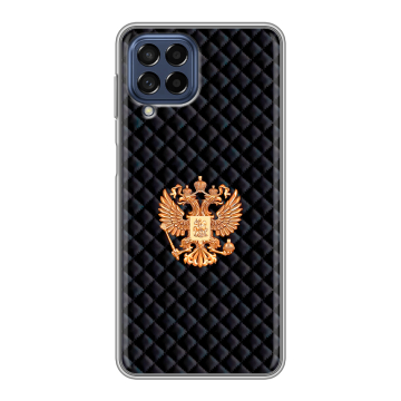 Силиконовый чехол на Samsung Galaxy M53 5G с принтом Герб России принт