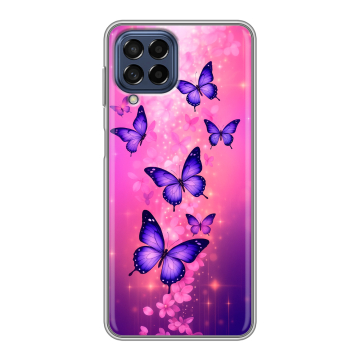 Силиконовый чехол на Samsung Galaxy M53 5G с принтом Бабочки