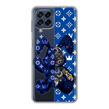 Силиконовый чехол на Samsung Galaxy M53 5G с принтом Луи робот Силиконовый чехол на Samsung Galaxy M53 5G с принтом Луи робот